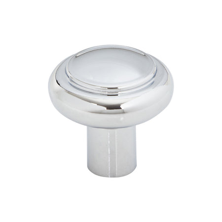 Top Knobs TK3110PC: 1-1/4" Regent's Park Clarence Cabinet Knob - Polished Chrome
