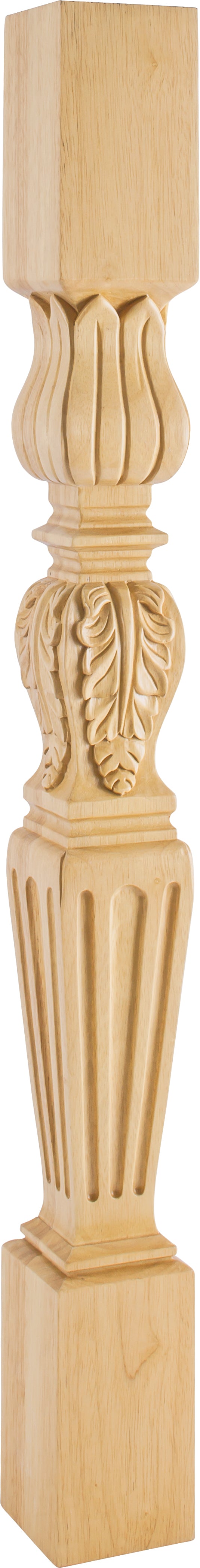 Hardware Resources P29-3.5-CH: Fluted Acanthus Post - Cherry
