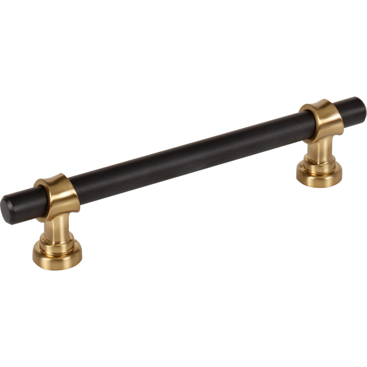 Top Knobs M2716: 5-1/16" cc Dakota Bit Cabinet Pull - Flat Black/Honey Bronze