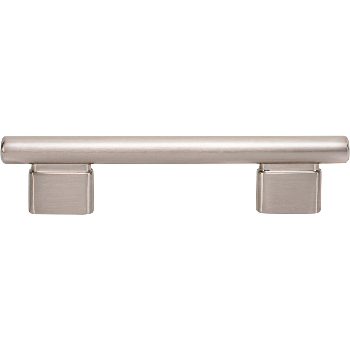 Atlas A512-BRN: 96mm cc Holloway Round Bar  Cabinet Pull - Brushed Nickel