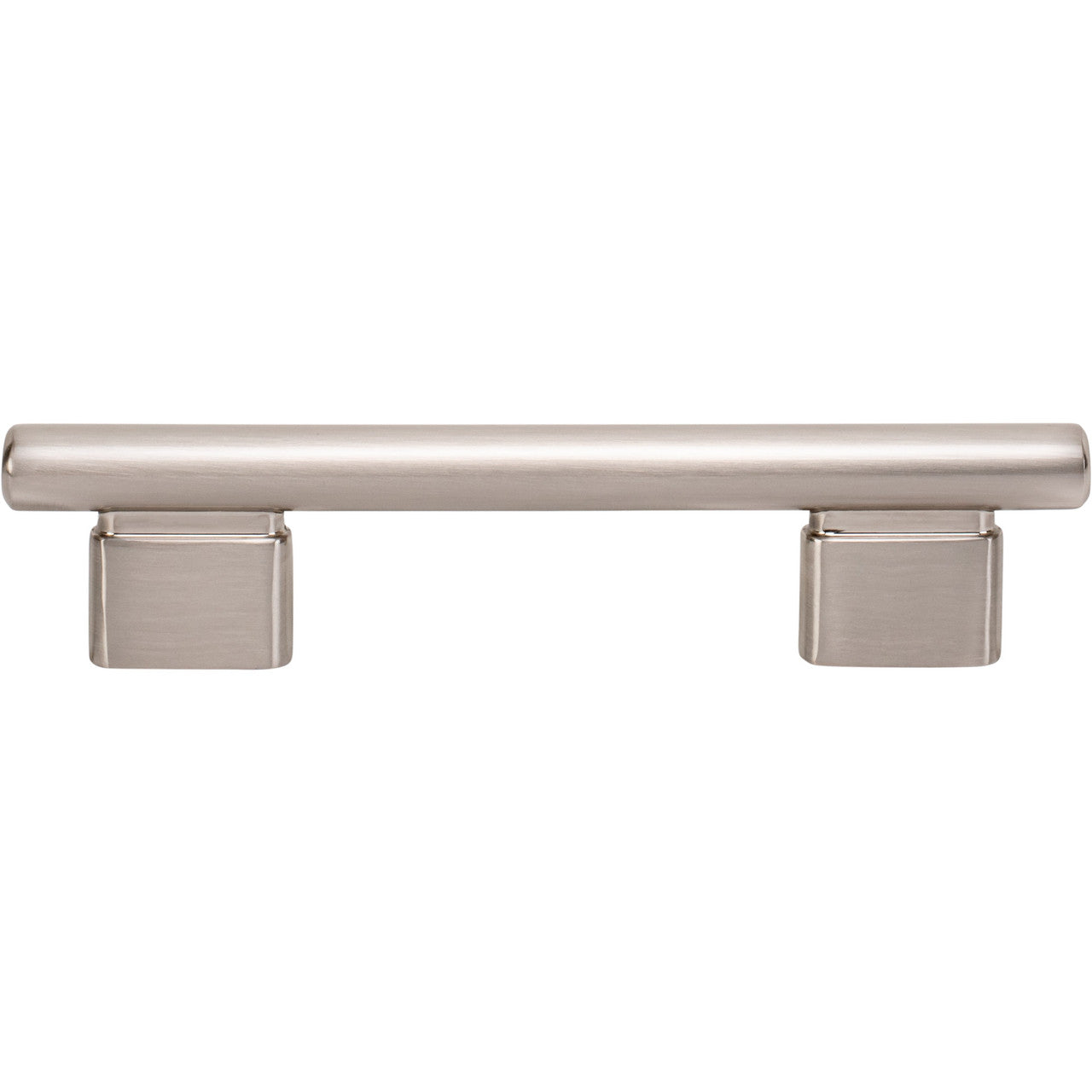 Atlas A512-BRN: 96mm cc Holloway Round Bar  Cabinet Pull - Brushed Nickel
