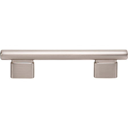 Atlas A512-BRN: 96mm cc Holloway Round Bar  Cabinet Pull - Brushed Nickel