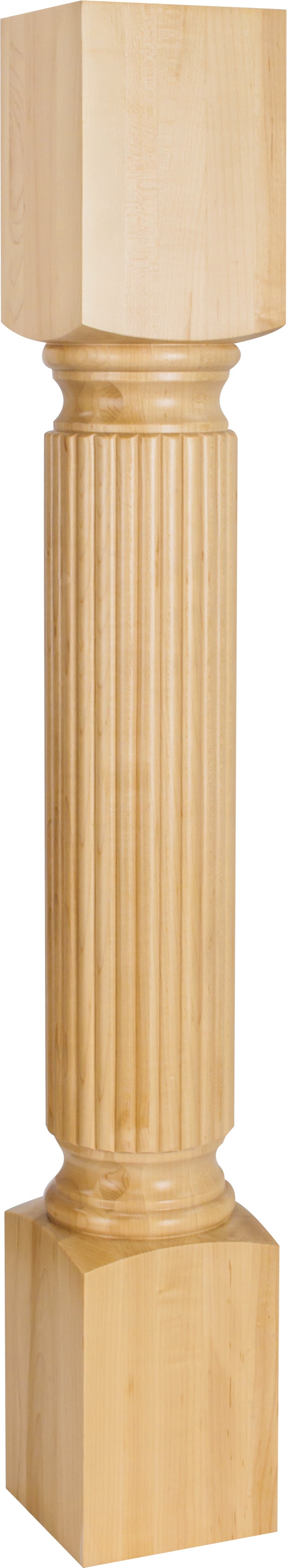 Hardware Resources P20RW: 5" x 5" x 35-1/2" Reed Post - Rubberwood
