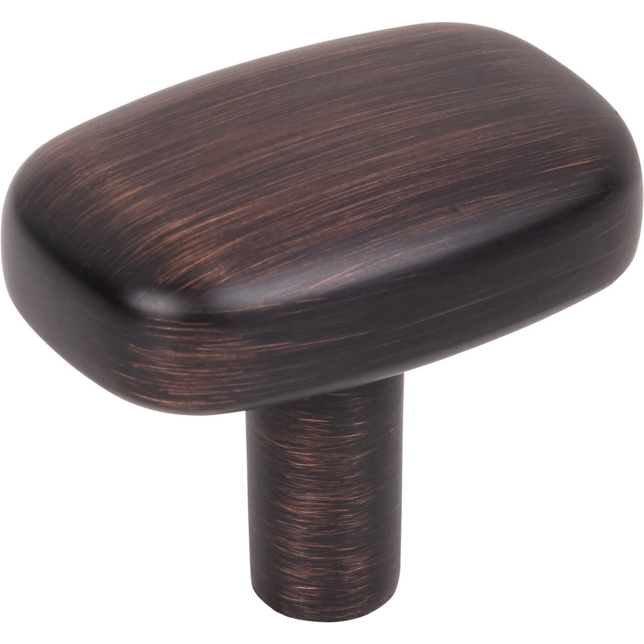 Jeffrey Alexander 329L-DBAC: 1-1/2" Loxley Rectangle Cabinet Knob - Brushed Oil Rubbed Bronze
