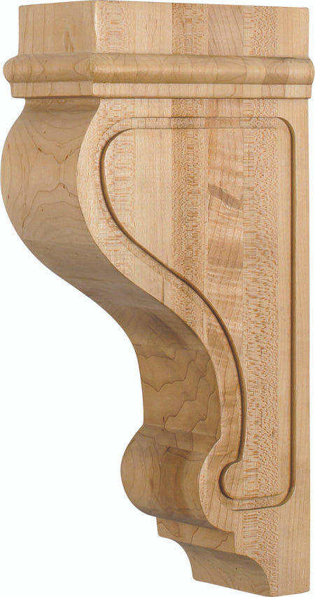 Hardware Resources COR26-1RW: Arts & Crafts Corbel - Rubberwood