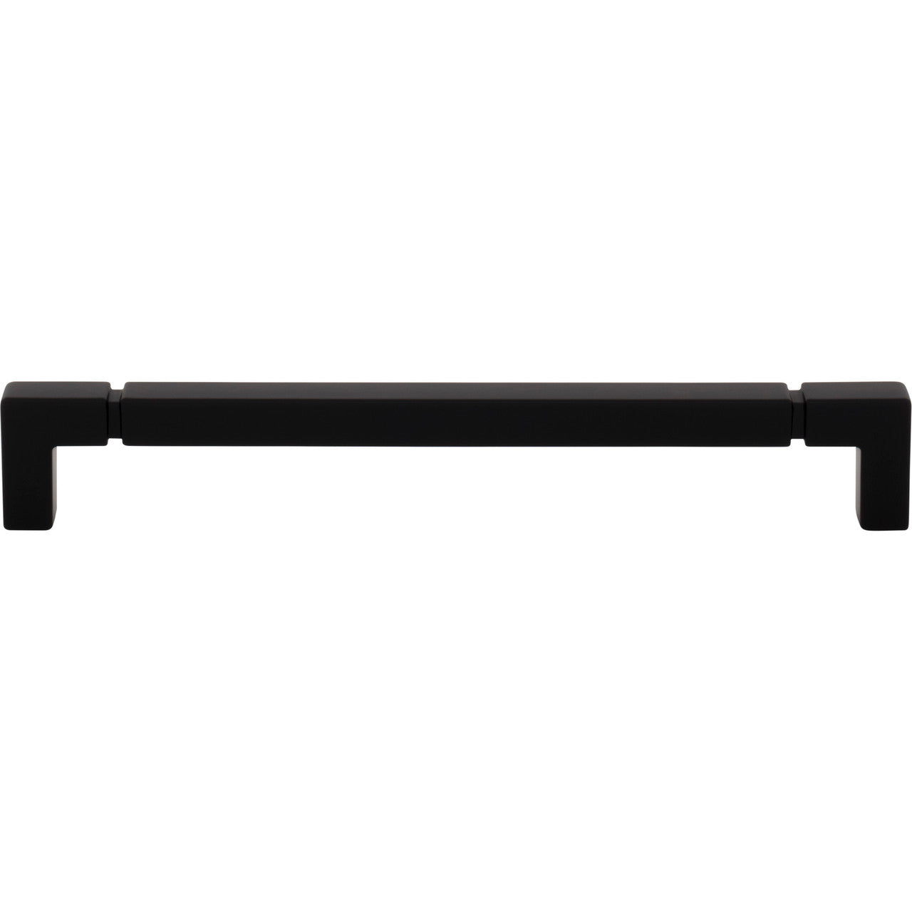Top Knobs TK3224BLK: 7-9/16" cc Langston Cabinet Pull - Flat Black