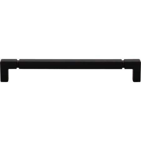 Top Knobs TK3224BLK: 7-9/16" cc Langston Cabinet Pull - Flat Black