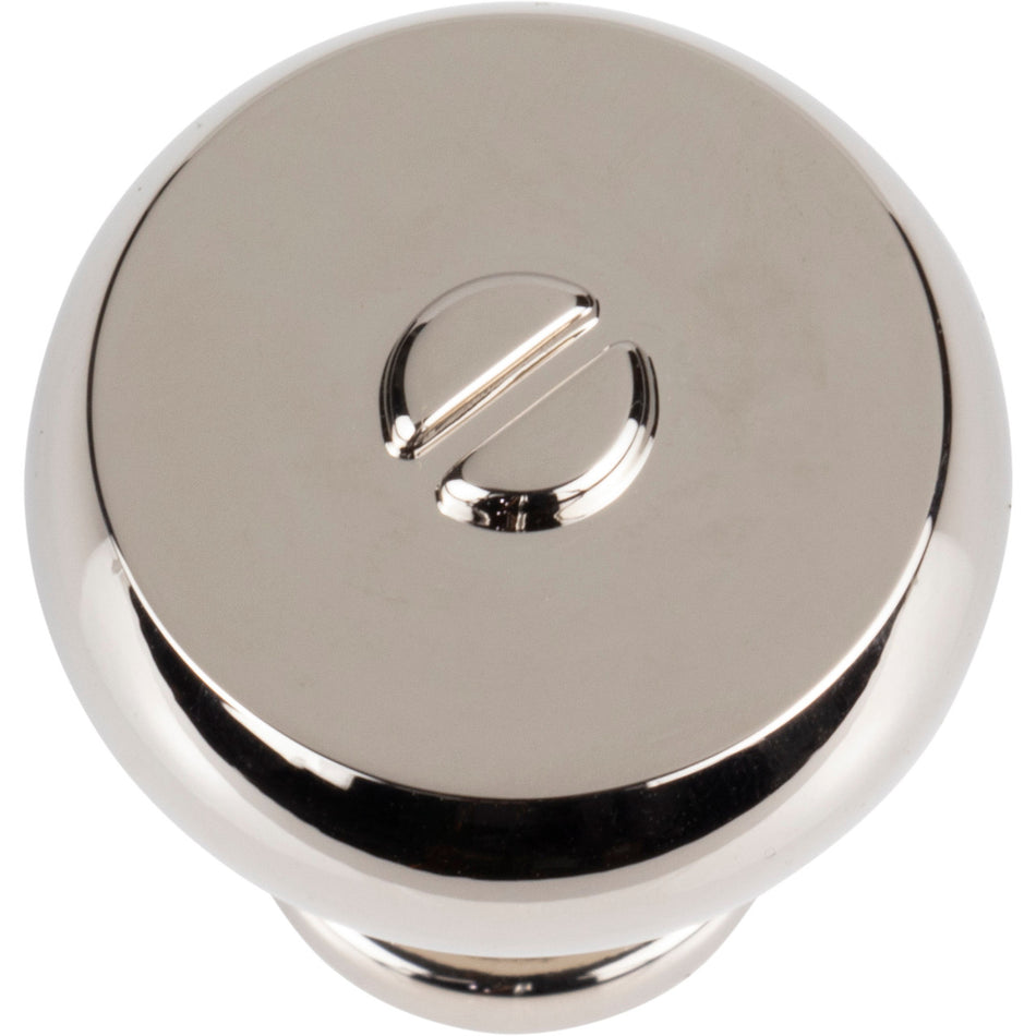 Atlas A980-PN: 1-3/16" Everitt Cabinet Knob - Polished Nickel