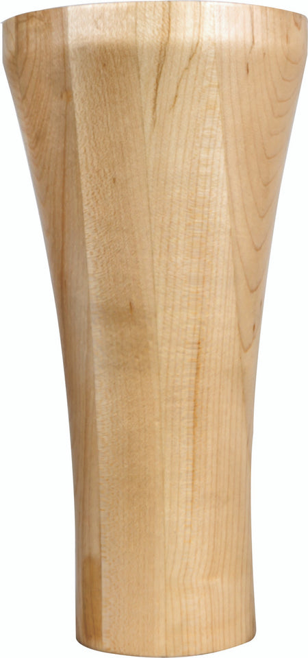 Hardware Resources BF16-3-8-RW: Contemporary Cove Bun Foot - Rubberwood