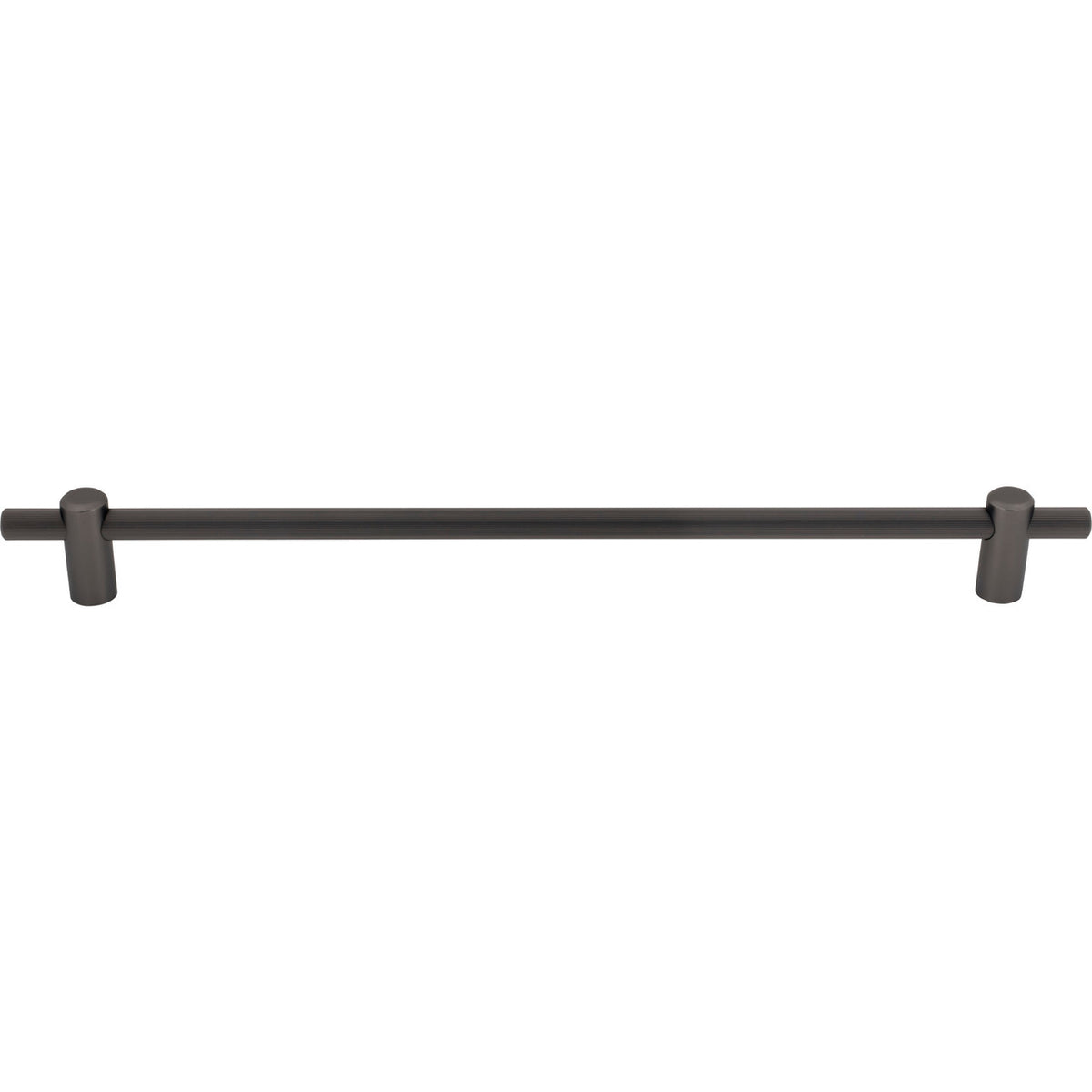 Top Knobs TK3259AG: 18" cc Dempsey Bar Cabinet Pull - Ash Grey