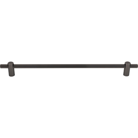 Top Knobs TK3259AG: 18" cc Dempsey Bar Cabinet Pull - Ash Grey