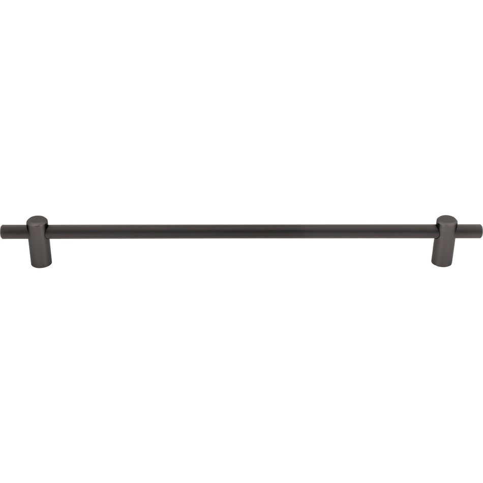 Top Knobs TK3259AG: 18" cc Dempsey Bar Cabinet Pull - Ash Grey
