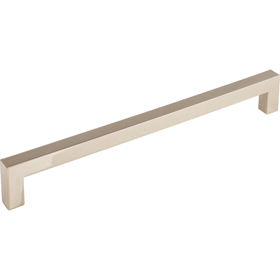 Top Knobs TK165PN: 18" cc Square Bar  Cabinet Pull - Polished Nickel