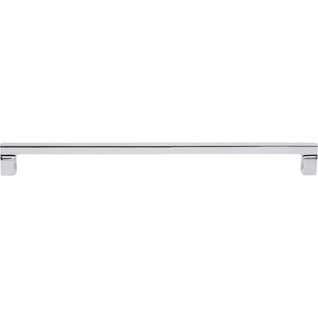 Atlas A527-CH: 12" cc Reeves Square Bar Cabinet Pull - Polished Chrome