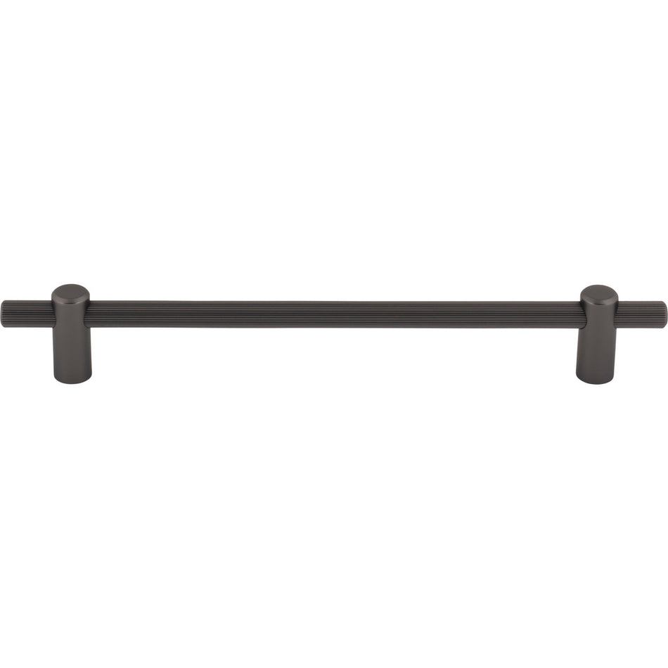 Top Knobs TK3255AG: 7-9/16" cc Dempsey Bar Cabinet Pull - Ash Grey