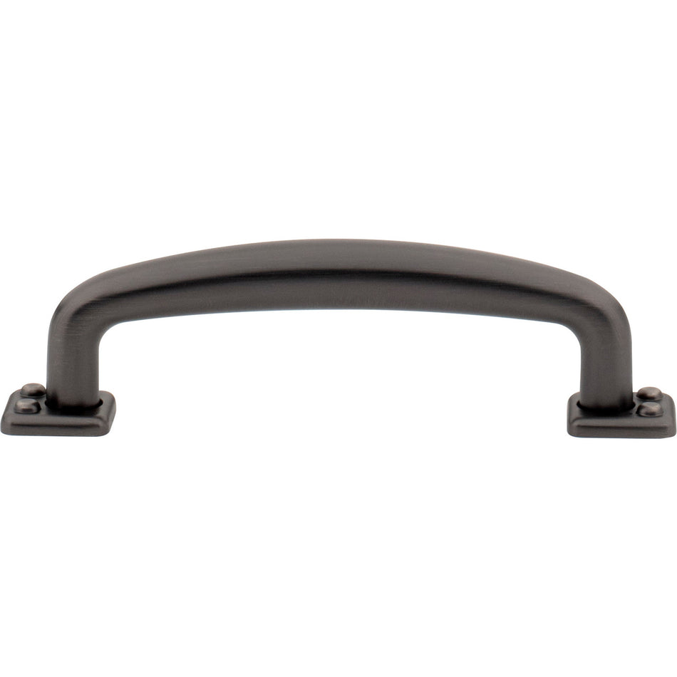 Atlas A541-SL: 3-3/4" cc Benning D-Handle Cabinet Pull - Slate