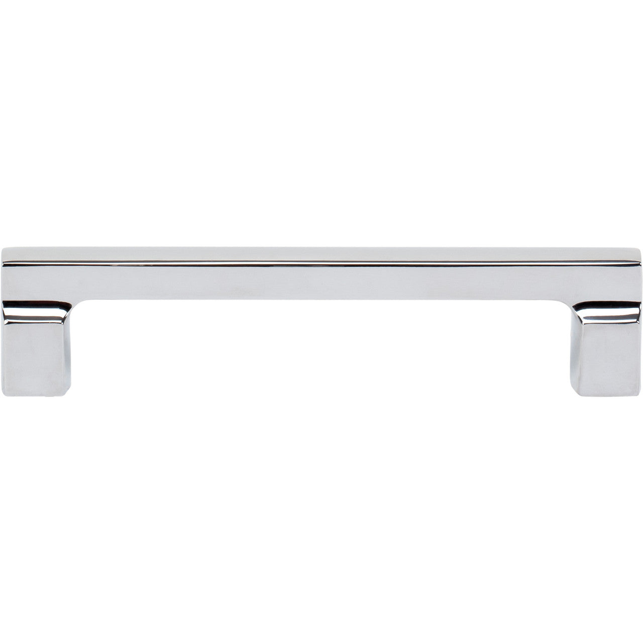 Atlas A523-CH: 128mm cc Reeves Square Bar Cabinet Pull - Polished Chrome