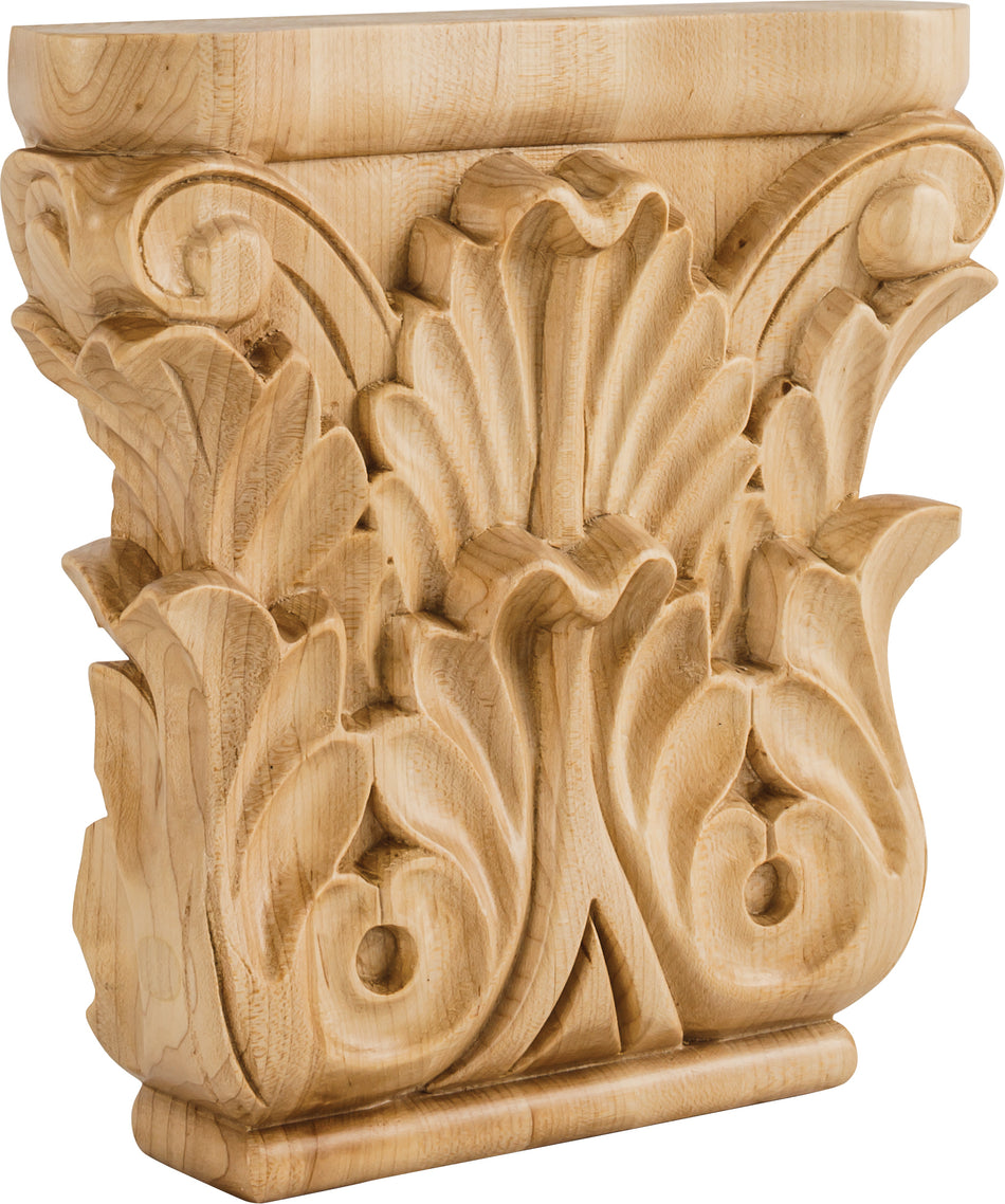 Hardware Resources CAP4ALD: 8" x 1-3/4" x 8" Acanthus Capital - Alder