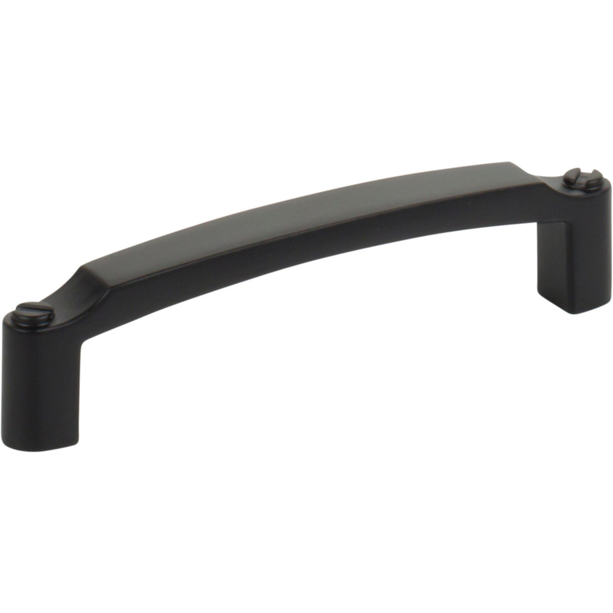 Top Knobs TK3171BLK: 3-3/4" cc Haddonfield D-Handle Cabinet Pull - Flat Black