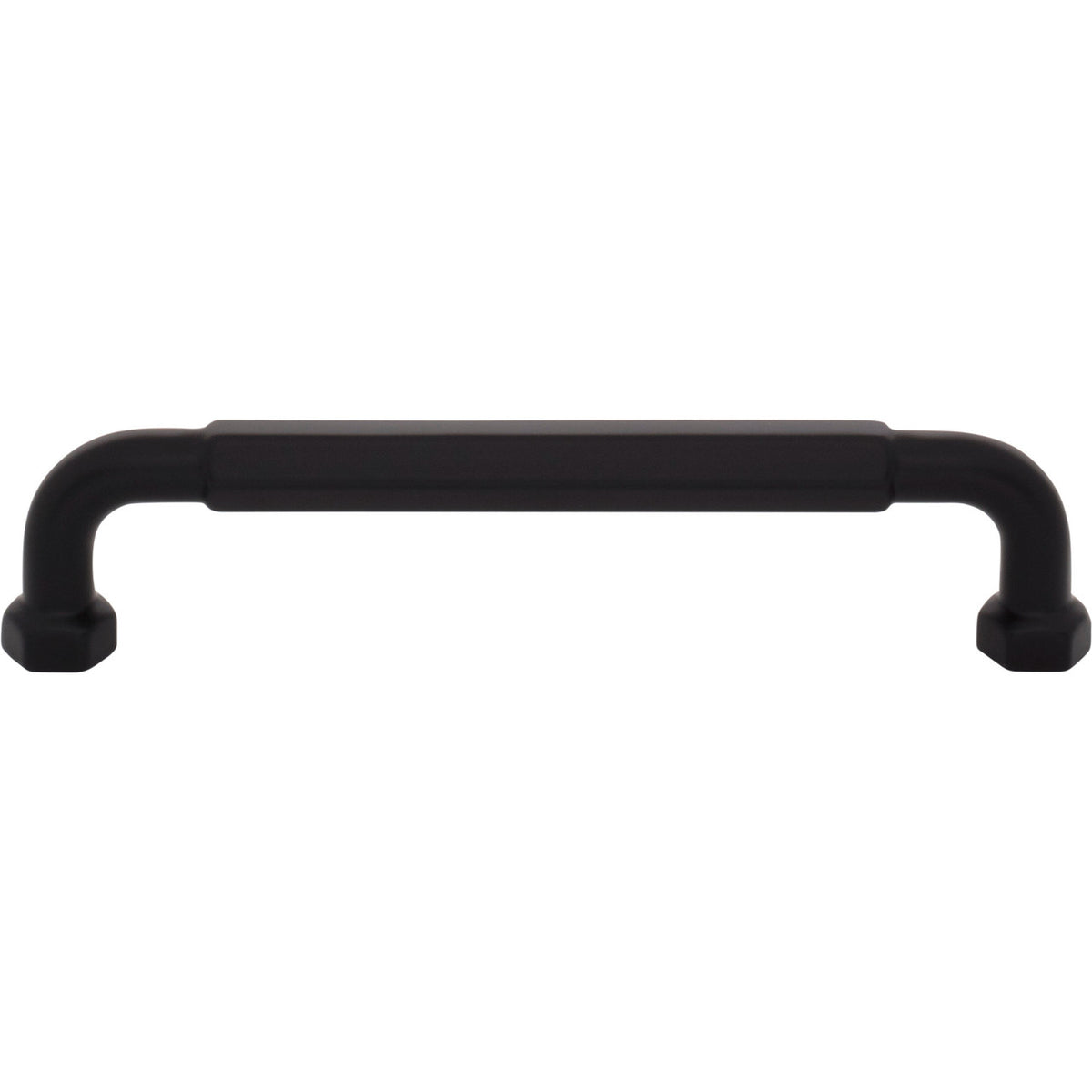 Top Knobs TK3202BLK: 5-1/16" cc Dustin Cabinet Pull - Flat Black