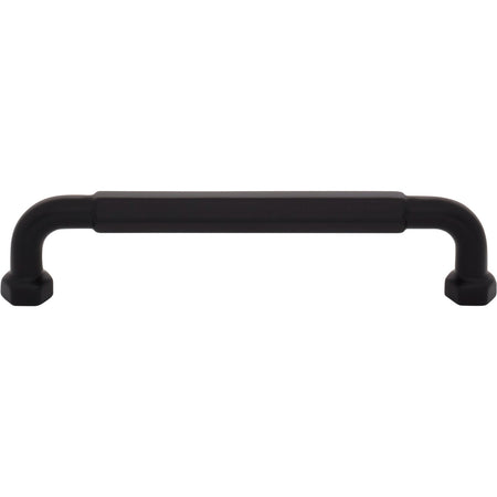 Top Knobs TK3202BLK: 5-1/16" cc Dustin Cabinet Pull - Flat Black