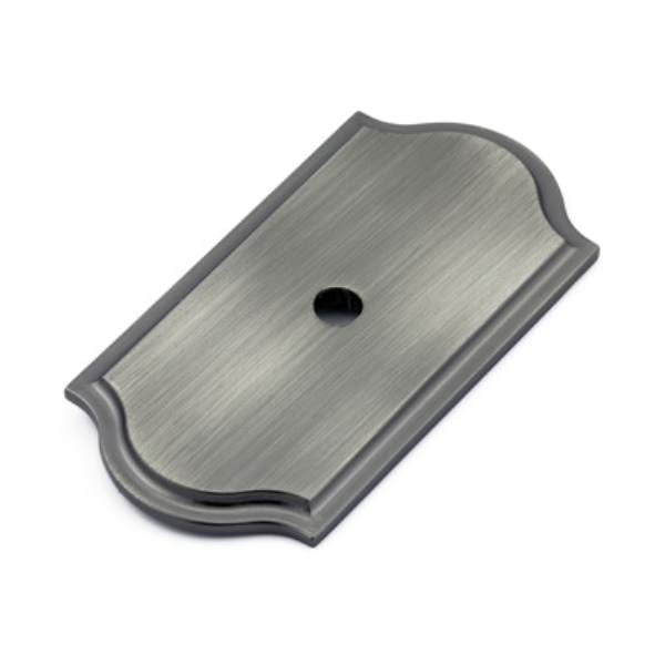 Richelieu BP1040143: Transitional Backplate for Cabinet Knobs - Antique Nickel