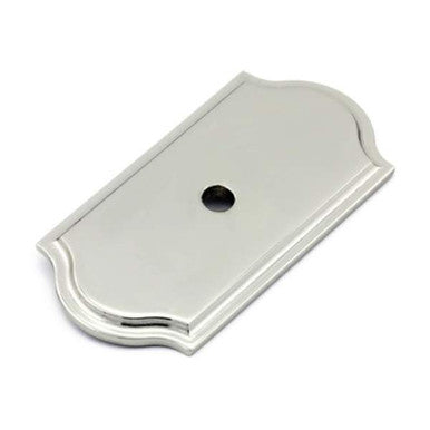 Richelieu 1040180: Transitional Backplate for Cabinet Knobs - Polished Nickel