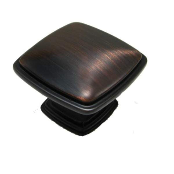 Richelieu BP81091BORB: 31mm Charlemangne Cabinet Knob - Brushed Oil Rubbed Bronze