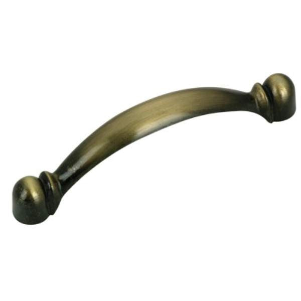 Richelieu BP36632AE: 3" cc Marseille Cabinet Pull - Antique English