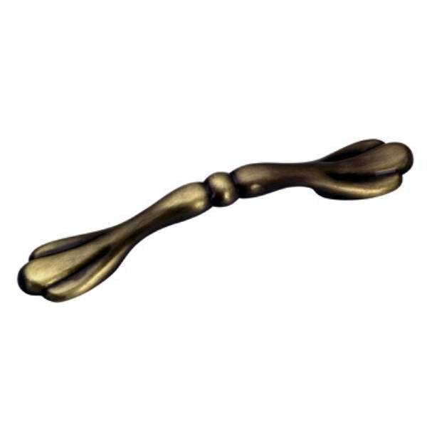 Richelieu BP36815BB: 3" cc Marseille Cabinet Pull - Burnished Brass