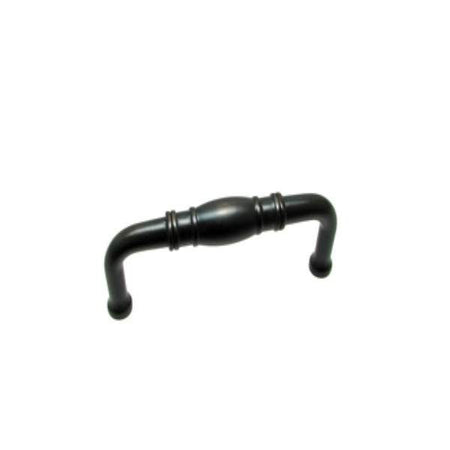Richelieu BP80290BORB: 3" cc Pincourt Cabinet Pull - Brushed Oil Rubbed Bronze