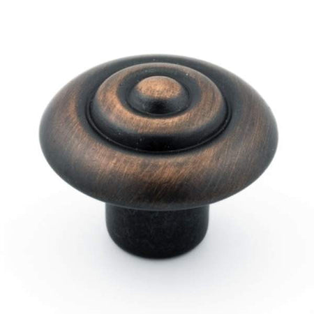 Richelieu BP2391132BORB: 1-1/4" Beloeil Cabinet Knob - Brushed Oil Rubbed Bronze