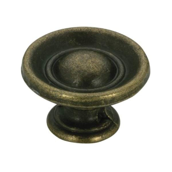 Richelieu BP3713AE: 1-1/16" Provence Cabinet Knob - Antique English