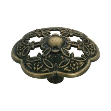 Richelieu BP37500AE: 42mm Village Cabinet Knob - Antique English