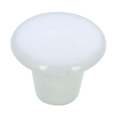 Richelieu BP338530: 1-1/4" Cherbourg Ceramic Cabinet Knob - White