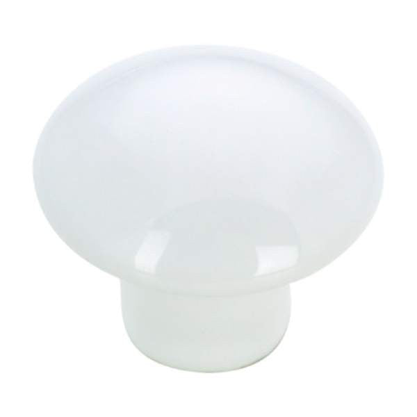 Richelieu BP3367230: 1-3/8" Cherbourg Ceramic Cabinet Knob - White