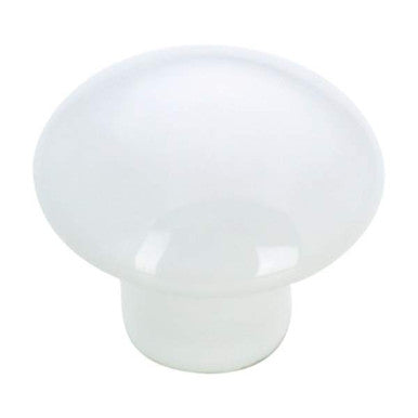 Richelieu BP3367230: 1-3/8" Cherbourg Ceramic Cabinet Knob - White