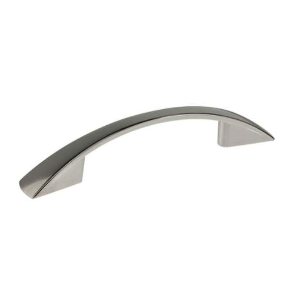 Richelieu BP82176180: 3" cc Silverthorn Bow Cabinet Pull - Polished Nickel