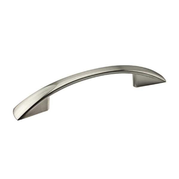 Richelieu BP82176195: 3" cc Silverthorn Bow Cabinet Pull - Brushed Nickel