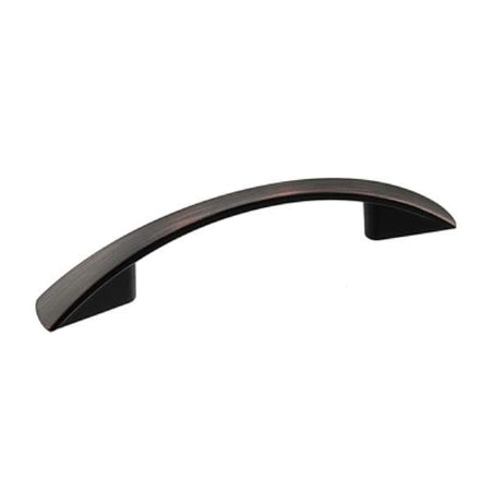 Richelieu BP82176BORB: 3" cc Silverthorn Bow Cabinet Pull - Brushed Oil Rubbed Bronze
