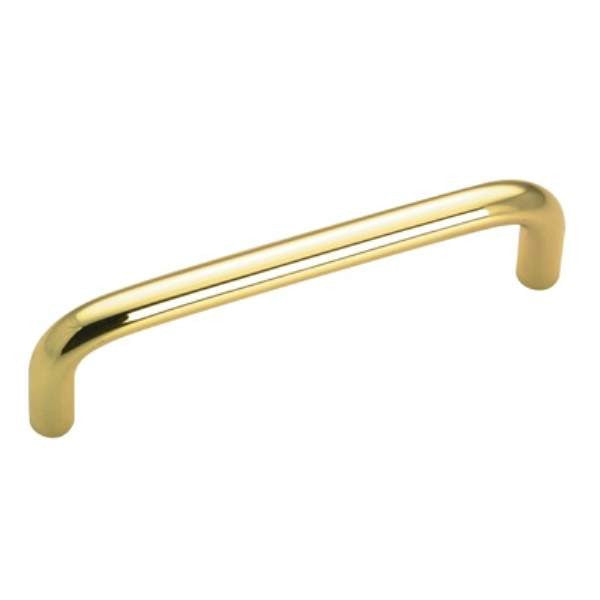 Richelieu 33204130: 3-1/2" cc Wire Cabinet Pull - Polished Brass