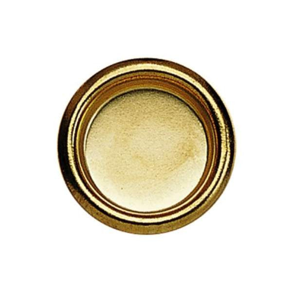 Richelieu 1803130: 1" Contemporary Recessed Cabinet Pull - Polished Brass