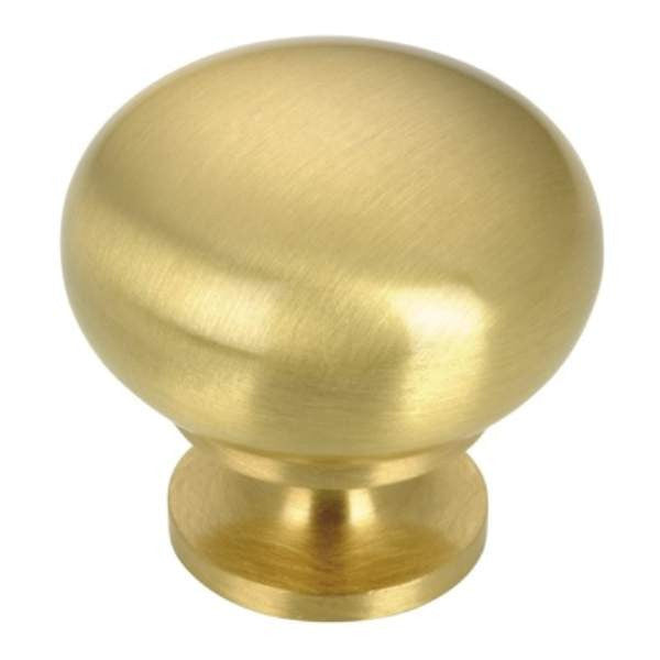 Richelieu BP5923160: 1-1/4" Rockaway Cabinet Knob - Satin Brass
