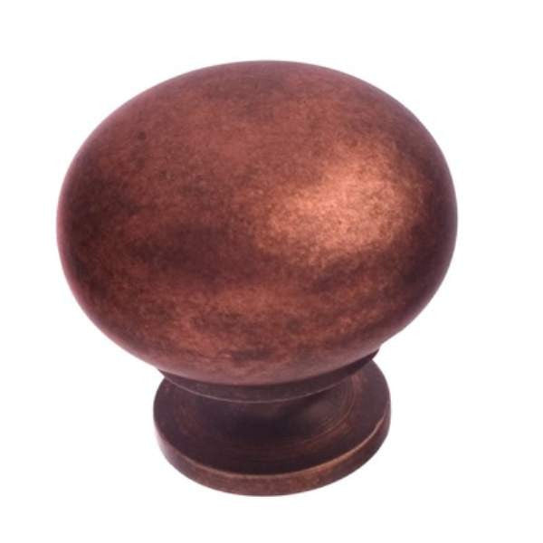 Richelieu BP5923193: 1-1/4" Rockaway Cabinet Knob - Antique Copper