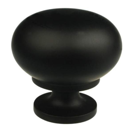 Richelieu BP5923900: 1-1/4" Rockaway Cabinet Knob - Matte Black