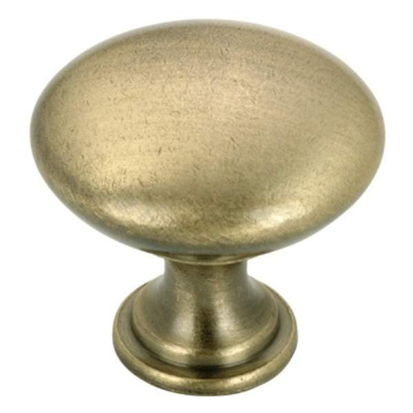 Richelieu BP9041AE: 30mm Copperfield Cabinet Knob - Antique English