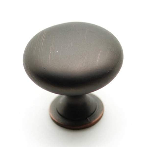 Richelieu BP9041BORB: 30mm Copperfield Cabinet Knob - Brushed Oil Rubbed Bronze