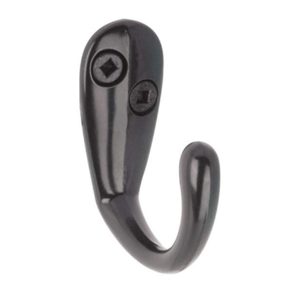Richelieu BP650690: 1-9/16" Contemporary Single Wardrobe Hook - Black