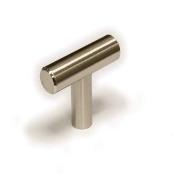 Richelieu BP30540195: 40mm Washington T-Bar Cabinet Knob - Brushed Nickel