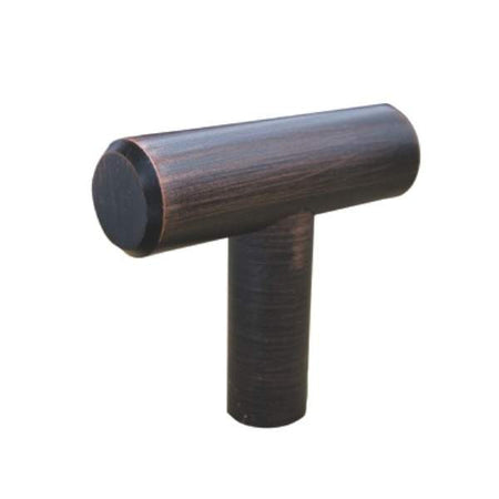 Richelieu BP30540BORB: 40mm Washington T-Bar Cabinet Knob - Brushed Oil Rubbed Bronze